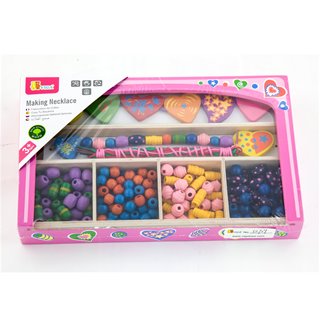 Lacing beads - 180 pieces and 5 cords
